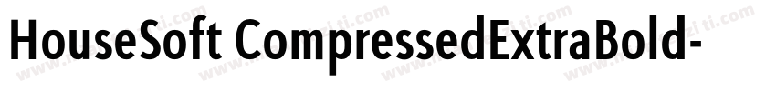 HouseSoft CompressedExtraBold字体转换